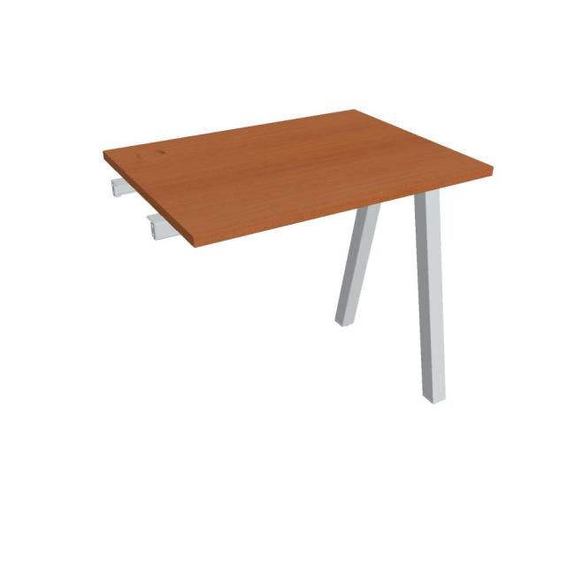 Work table UNI A, extendable. chain, 80x75.5x60 cm, cherry/grey