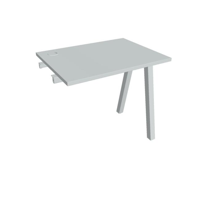 Work table UNI A, extendable. chain, 80x75.5x60 cm, gray/grey