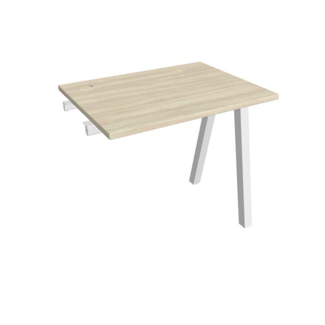 Work table UNI A, extendable. chain, 80x75.5x60 cm, agate/white