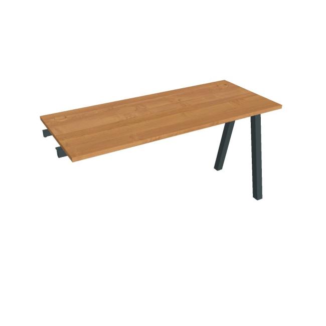 Work table UNI A, extendable. chain, 140x75.5x60 cm, alder/black