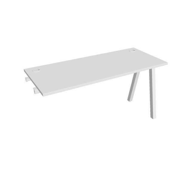 Work table UNI A, extendable. chain, 140x75.5x60 cm, white/white