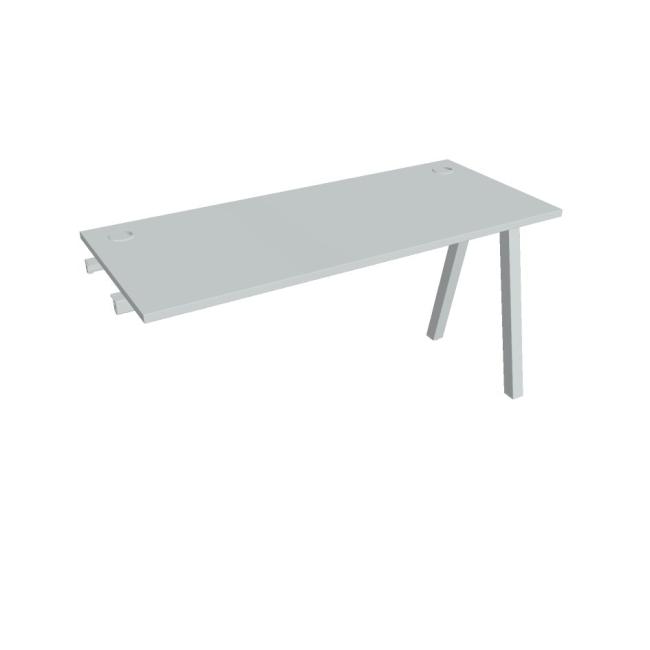 Work table UNI A, extendable. chain, 140x75.5x60 cm, gray/grey