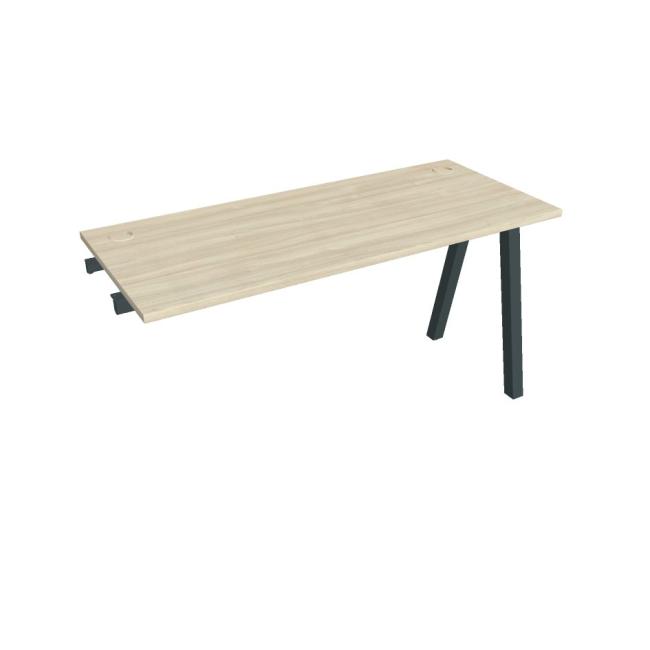 Pracovný stôl UNI A, rozťahovací. retiazka, 140x75,5x60 cm, achát/čierna