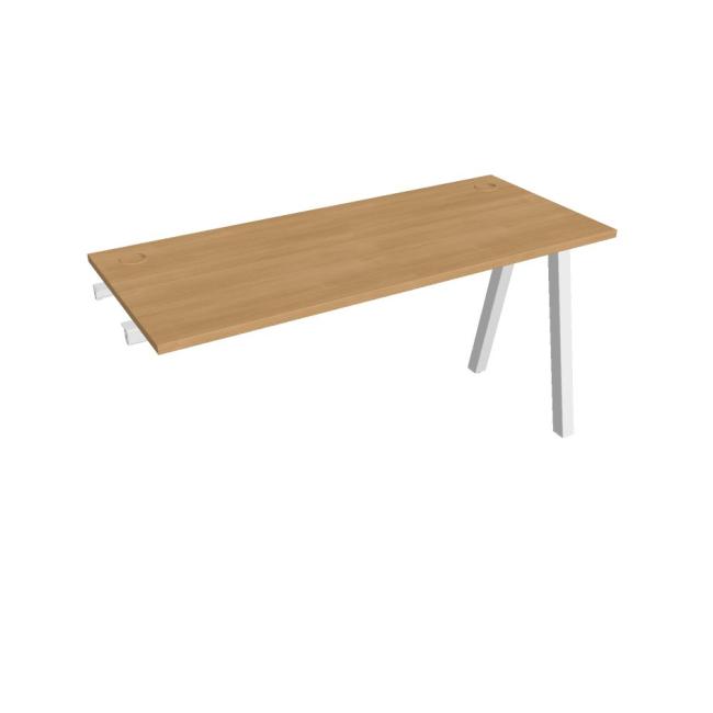 Work table UNI A, extendable. chain, 140x75.5x60 cm, oak/white