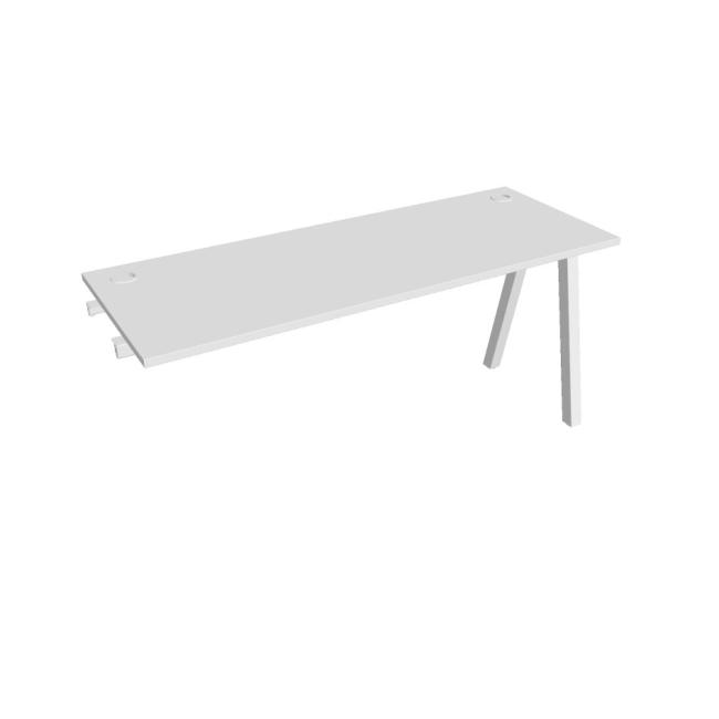Work table UNI A, extendable. chain, 160x75.5x60 cm, white/white