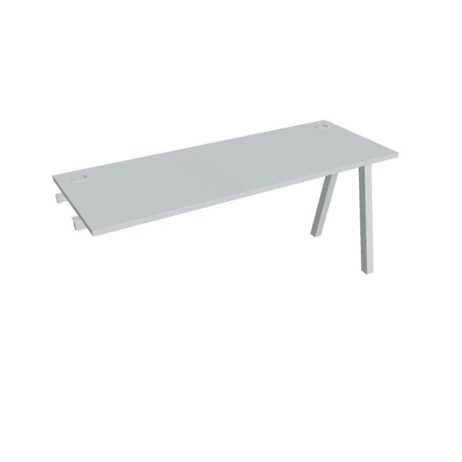 Work table UNI A, extendable. chain, 160x75.5x60 cm, gray/grey