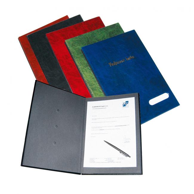 Plastová podpisová kniha 14 KARTÓN PP modrá