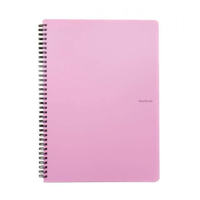 Notepad A4 Cardboard PP Pastelini pink