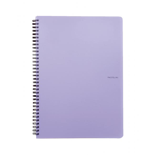 Notebook A4 Cardboard PP Pastelini purple