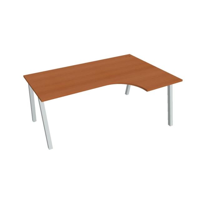 [ON920874] Work desk UNI A, ergo, left, 180x75.5x120 cm, cherry/grey