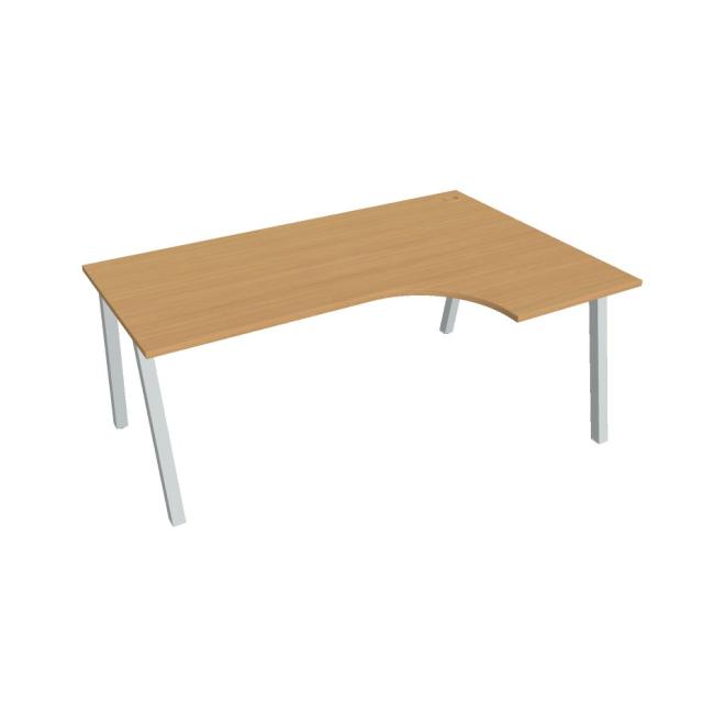 [ON920877] Desk UNI A, ergo, left, 180x75.5x120 cm, beech/grey