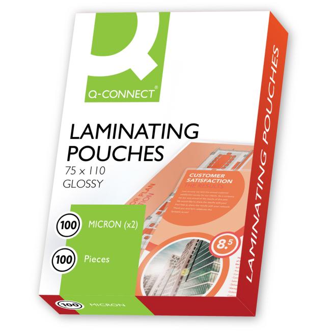 [LF751010] Q-Connect laminating films 75x110 100mic.