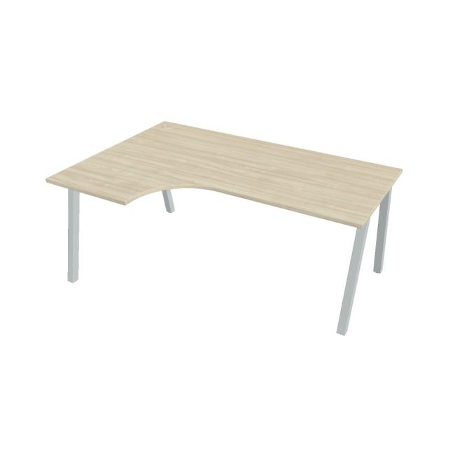 Work desk UNI A, ergo, right, 180x75.5x120 cm, agate/grey