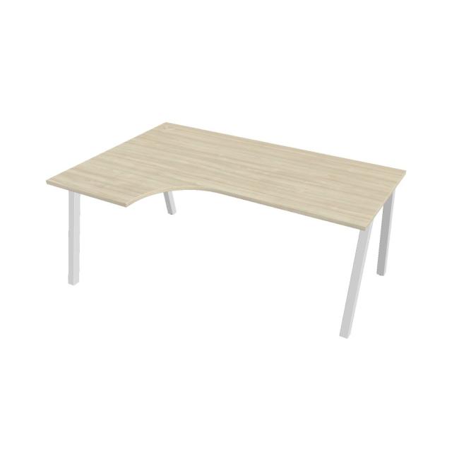 [ON920917] Work table UNI A, ergo, right, 180x75.5x120 cm, agate/white