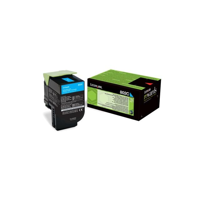 Toner Lexmark 802C pre CX310/CX410/CX510 azúrový (1 000 str.)