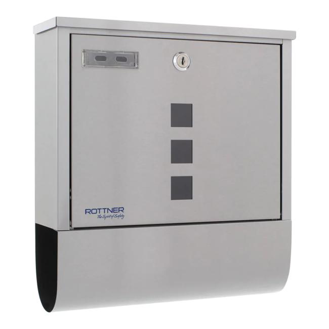 [OY547215] Costa mailbox, stainless steel