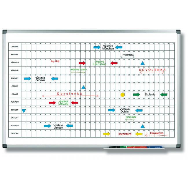 Planning board annual PREMIUM horizontal 60x90 cm
