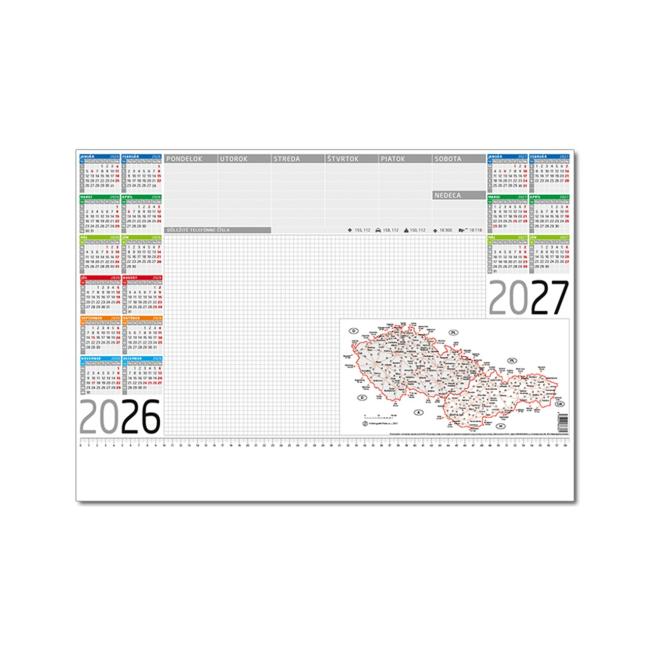 Color pad with map 20 sheets 59.5 x 42 cm 2026