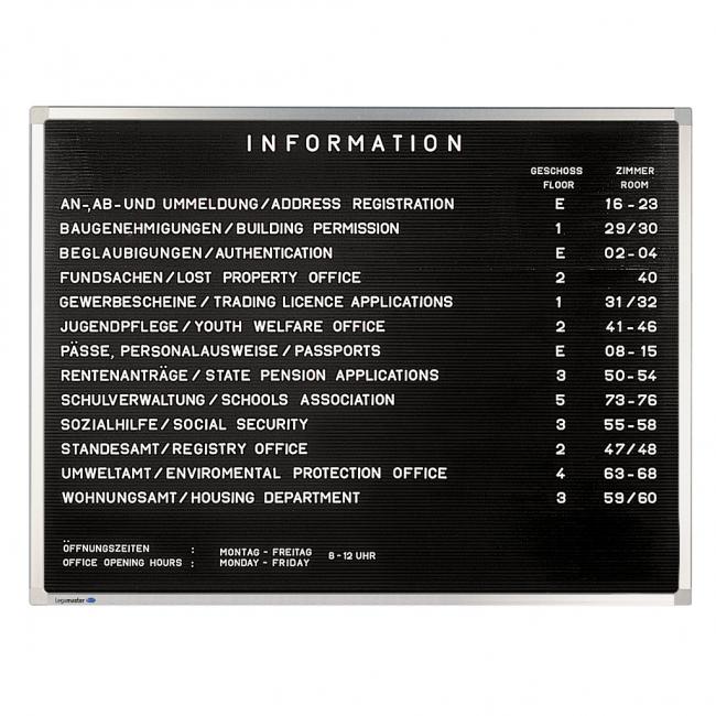Information board PREMIUM 60x80 cm