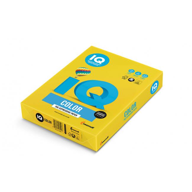 Colored paper IQ color intense yellow IG50, A4, 80g