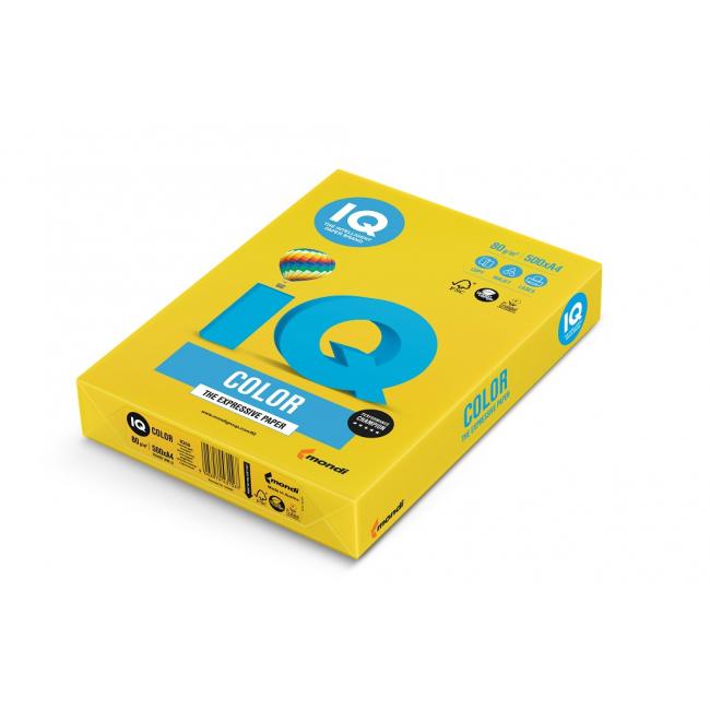 Color paper IQ color intense yellow IG50, A4, 160g