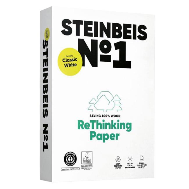 Kopírovací papier Steinbeis №1 recyklovaný A4, 80g CIE 55