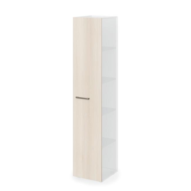 [LZ000300] Lenza Wels wardrobe door, hinges on the right, 39.6x193.2x1.8cm, light agate