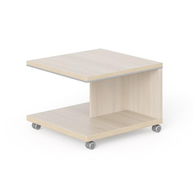 Lenza Wels mobile conference table, 70x50x70cm, light agate