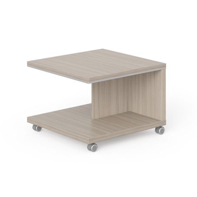 Lenza Wels mobile conference table, 70x50x70cm, driftwood
