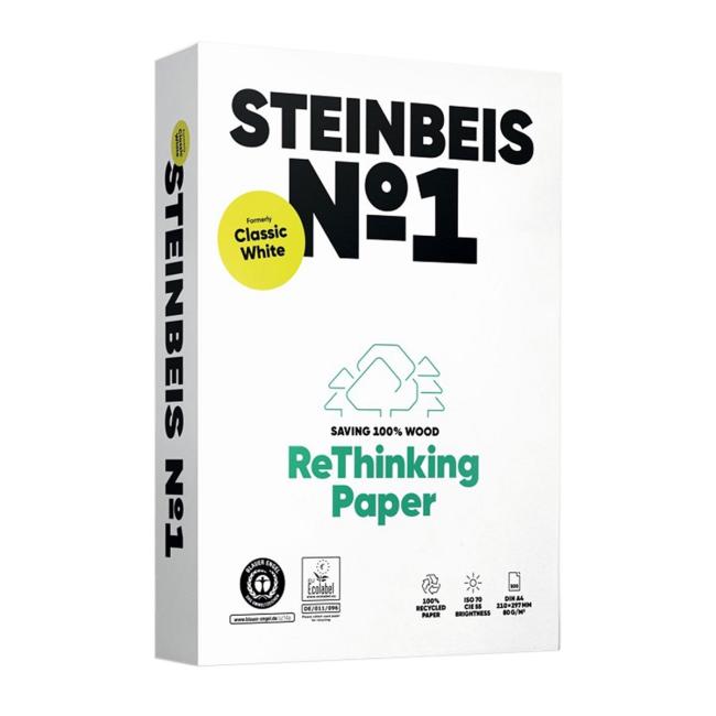 Copy paper Steinbeis №1 recycled A3, 80g CIE 55