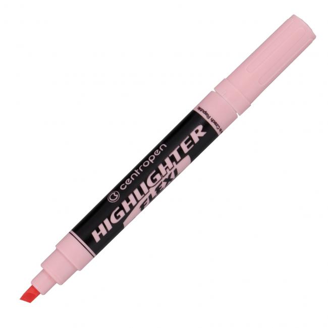 [CE854256] Highlighter Centropen 8542 Flexi Soft pink