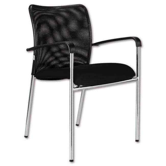 Vanity Plus conference chair, black