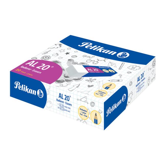 Rubber Pelikan AL 20 white 20 pcs