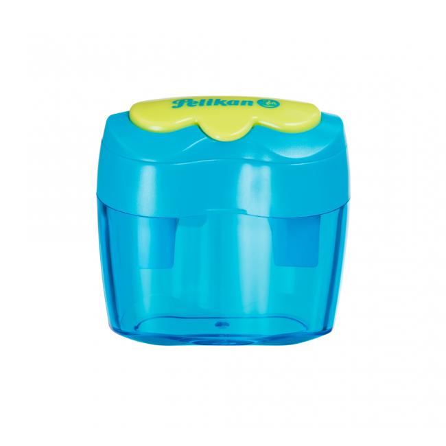 [PE700702] Strúhadlo Pelikan Flower plastové s 2 otvormi modré