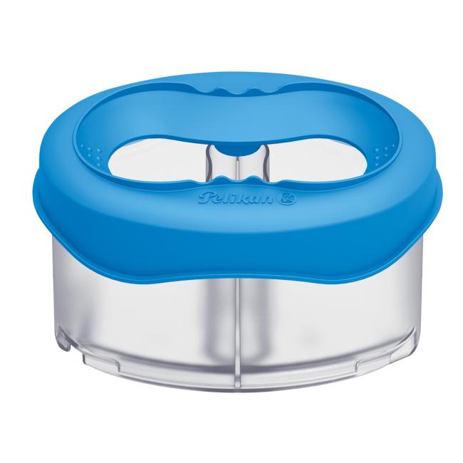 [PE800310] Pelikan plastic cup with brush holder, blue