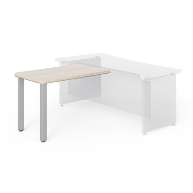 Príručný stolík Lenza Wels, 110x76,2x70cm, kovové nohy - svetlý achát