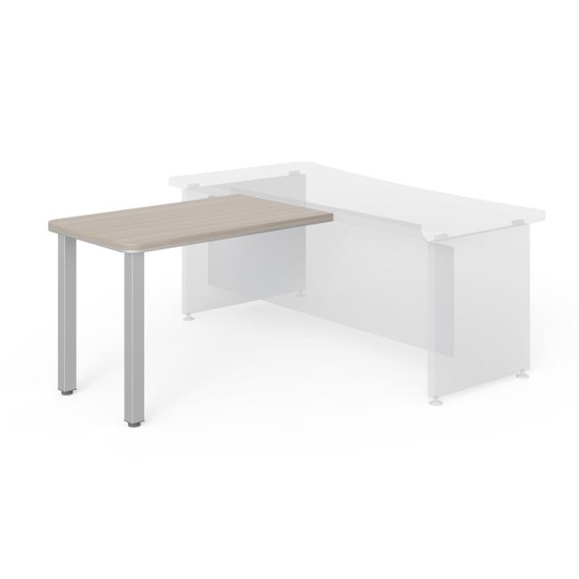 [LZ001402] Príručný stolík Lenza Wels, 110x76,2x70cm, kovové nohy - naplavené drevo