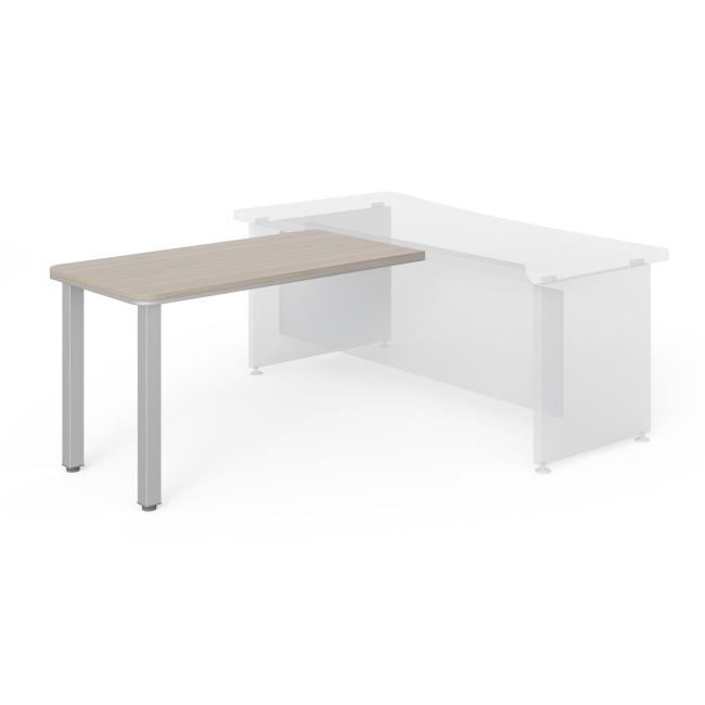 Lenza Wels side table, 130x76.2x70cm, metal legs - driftwood