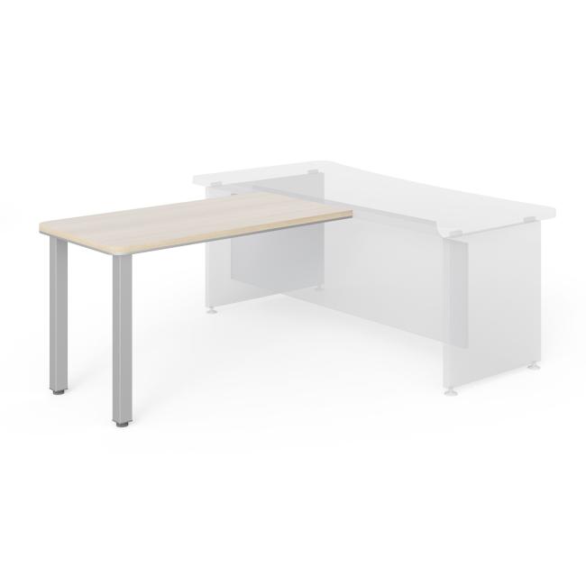 [LZ001412] Lenza Wels side table, 130x76.2x70cm, metal legs - light agate