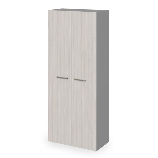 Lenza Wels wardrobe, deep with hanger rod, 79.8x196.5x60.4cm, driftwood