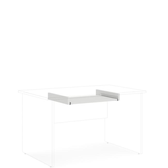 Výsuvná doska pre klávesnicu BASIC, 69x8x50cm, biela