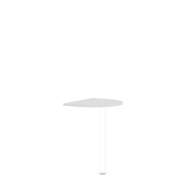 [LZ002403] Additional table without BASIC leg, 60x2.2x50cm, white