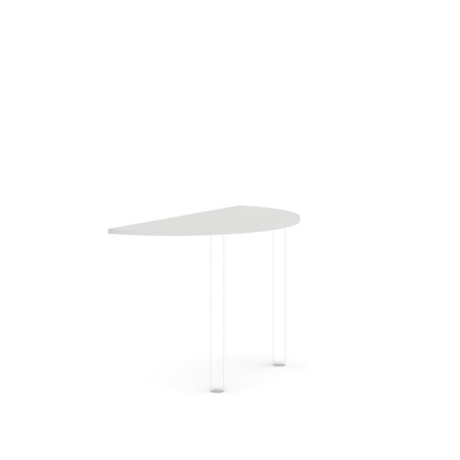 [LZ002423] Additional table without BASIC leg, 120x2.2x60cm, white