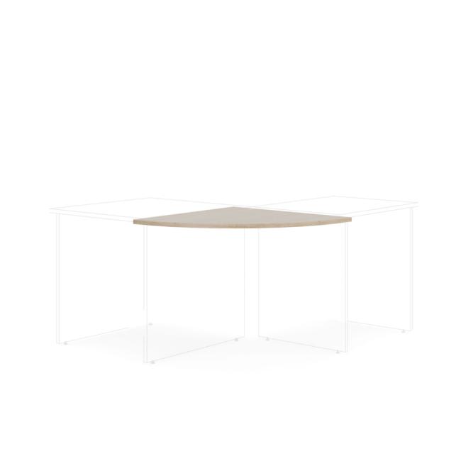 [LZ002444] Additional table without BASIC leg, 80x2.2x80cm, Sonoma oak