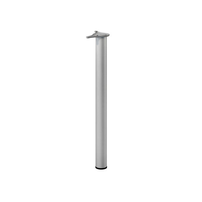 [LZ002682] Tubular leg BASIC, 71 x d6cm, RAL9006 white aluminium