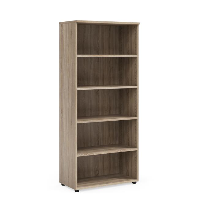 [LZ002844] BASIC bookcase, open, 80x40x182.1cm, Sonoma oak