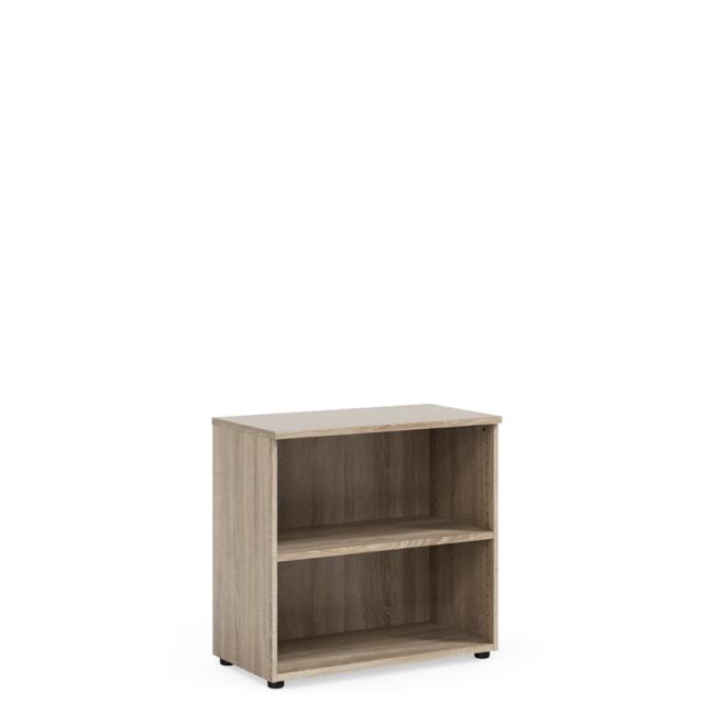 BASIC bookcase, open, 80x40x76.5cm, Sonoma oak