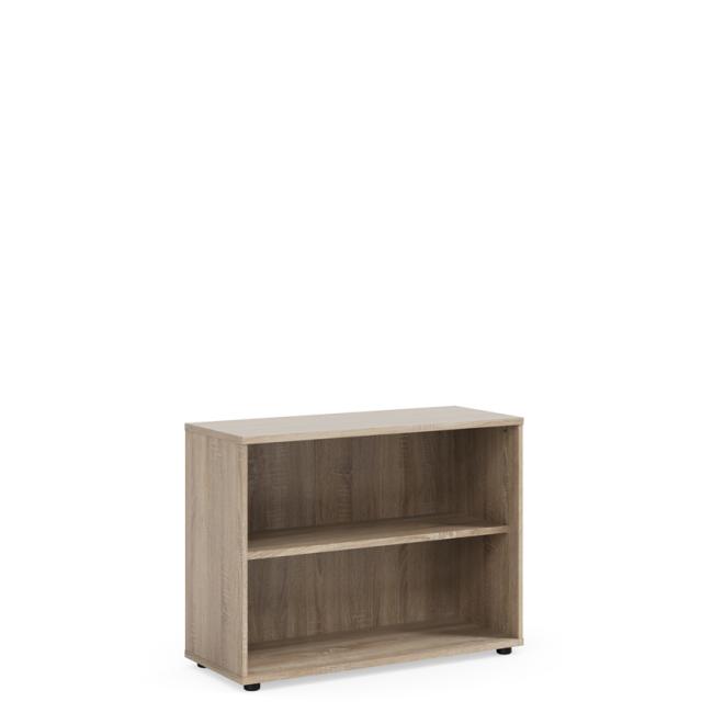 [LZ002914] Policová skriňa BASIC, otvorená, 100x40x75,3cm, dub Sonoma