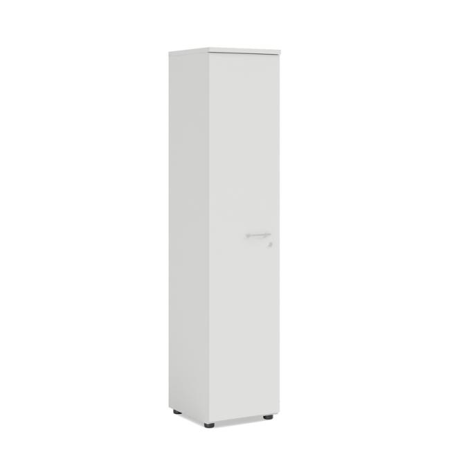 [LZ002973] BASIC bookcase, left door with lock, 40x40x182.1cm, white