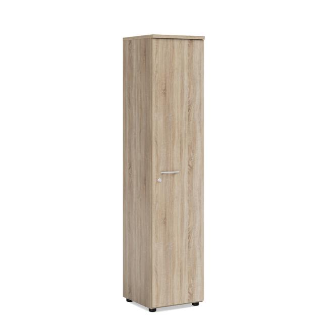 BASIC bookcase, right door with lock, 40x40x182.1cm, Sonoma oak